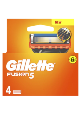  Сменные кассеты для бритья Gillette Fusion5, 4 шт 